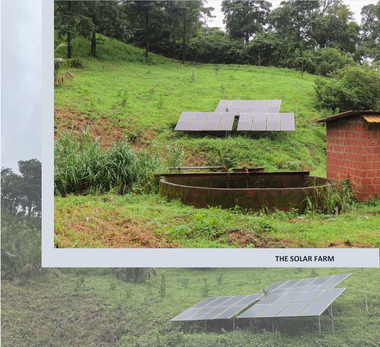 Solar farm powering the property
